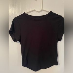 Black Active Wear Top